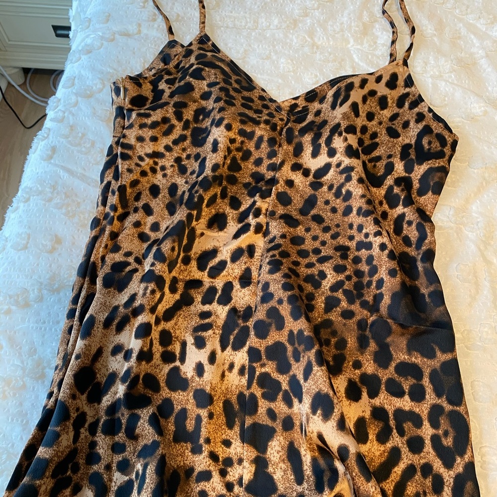Cheetah slip dress from nasty gal